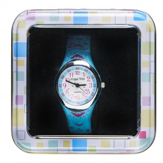 Υπέροχο ρολόι για κορίτσι, σε μπλε χρώμα ANGEL BLISS 50528 3