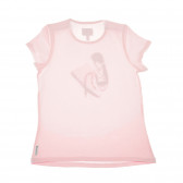 Κοντομάνικο, βαμβακερό μπλουζάκι, με τυπωμένο σχέδιο sneakers, για κορίτσι Armani 50616 2