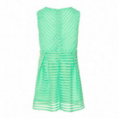 Αμάνικο φόρεμα σε πράσινο χρώμα, με διαγώνιες ρίγες στον ίδιο τόνο Name it 50993 2