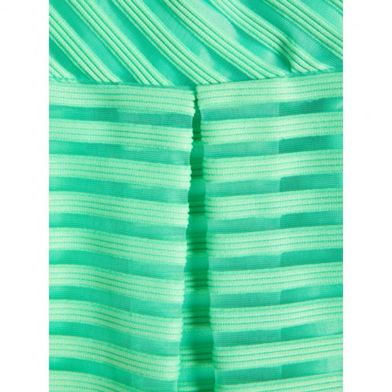 Αμάνικο φόρεμα σε πράσινο χρώμα, με διαγώνιες ρίγες στον ίδιο τόνο Name it 50994 3