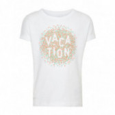 T-shirt από οργανικό βαμβάκι, με πολύχρωμο απλικέ σχέδιο, για κορίτσι Name it 50998 