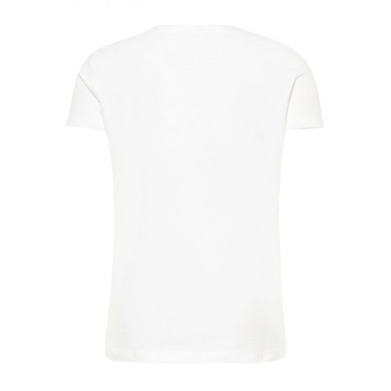 T-shirt από οργανικό βαμβάκι με απλικέ σχέδιο παγωτατζίδικο, για κορίτσι Name it 51005 2