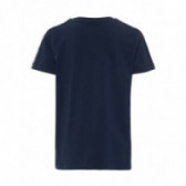 Μπλε t-shirt από οργανικό βαμβάκι, με στάμπα, για αγόρι Name it 51027 2