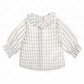 Βαμβακερό, βρεφικό πουκάμισο με γιακά, για κορίτσι Neck & Neck 51728 