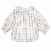 Βαμβακερό, βρεφικό πουκάμισο με γιακά, για κορίτσι Neck & Neck 51729 2