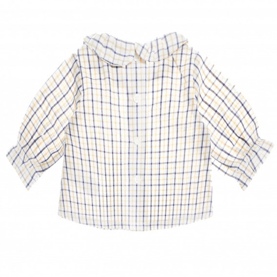 Βαμβακερό, βρεφικό πουκάμισο με γιακά, για κορίτσι Neck & Neck 51729 2