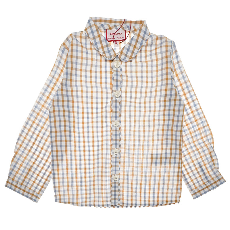 Βαμβακερό πουκάμισο με γιακά και κουμπιά για ένα αγόρι  51763