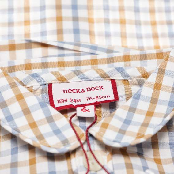 Βαμβακερό πουκάμισο με γιακά και κουμπιά για ένα αγόρι Neck & Neck 51767 5