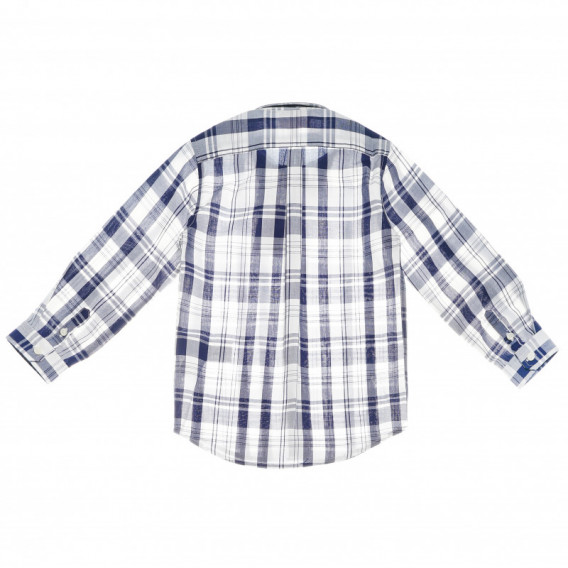 Βαμβακερό καρό πουκάμισο με γιακά για ένα αγόρι Neck & Neck 51935 2