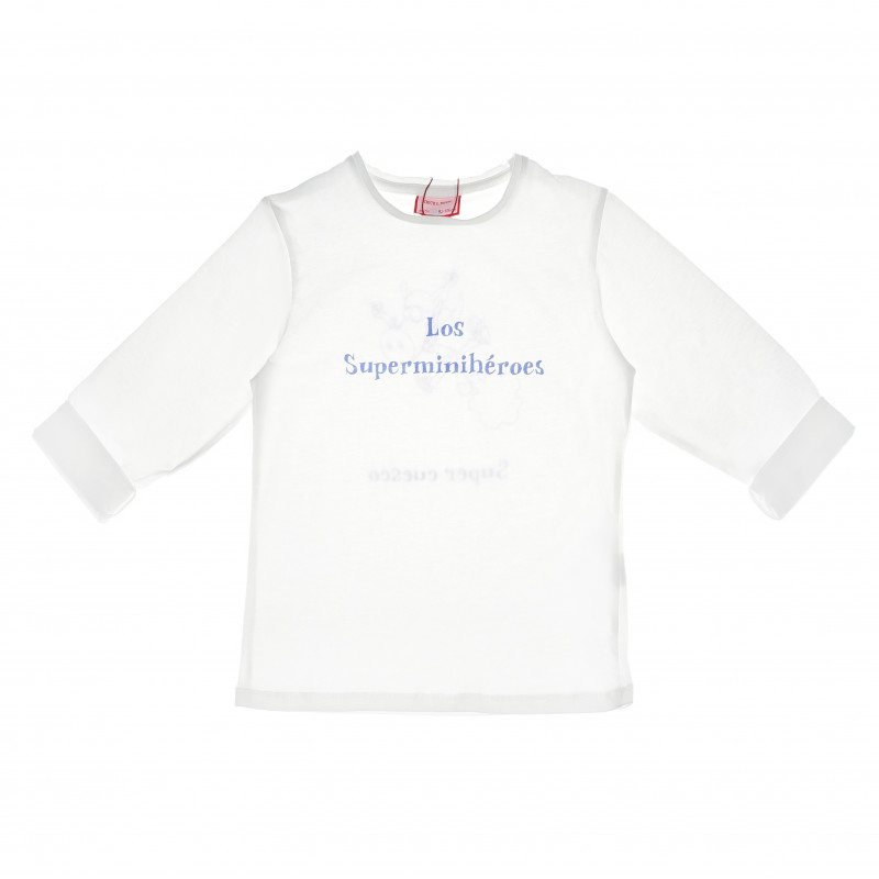 Βαμβακερό μακρυμάνικο μπλουζάκι για αγόρι  51964