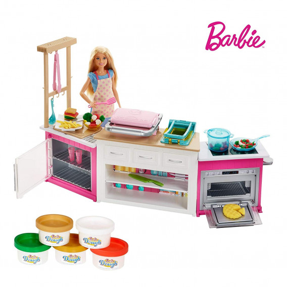 Κουζίνα με φώτα και ήχους σετ παιχνιδιών Barbie 53054 8