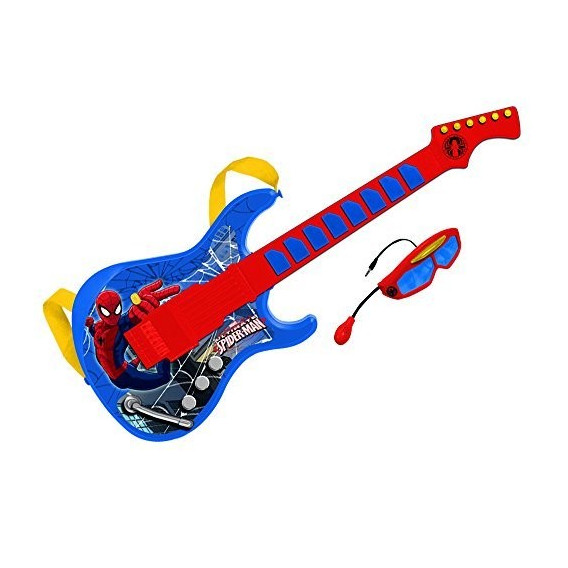 Παιδική ηλεκτρονική κιθάρα με γυαλιά και μικρόφωνο Spiderman 53298 2