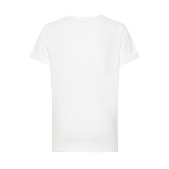 Βαμβακερή μπλούζα με κοντά μανίκια και φωσφοριζέ εκτύπωση για αγόρια Name it 54195 2