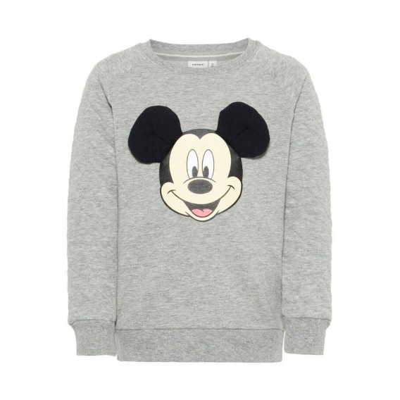 Μακρυμάνικο πουλόβερ από βαμβάκι με απεικόνιση του Mickey Mouse για κορίτσι Name it 54232 