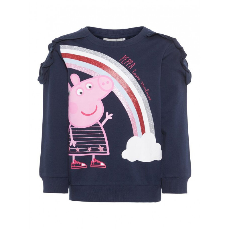 Peppa Pig μακρυμάνικο πουλόβερ βαμβακερό για κορίτσι  54375