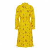 Βαμβακερό φόρεμα σε κίτρινο χρώμα, με φλοράλ σχέδια, για κορίτσι Name it 54424 2