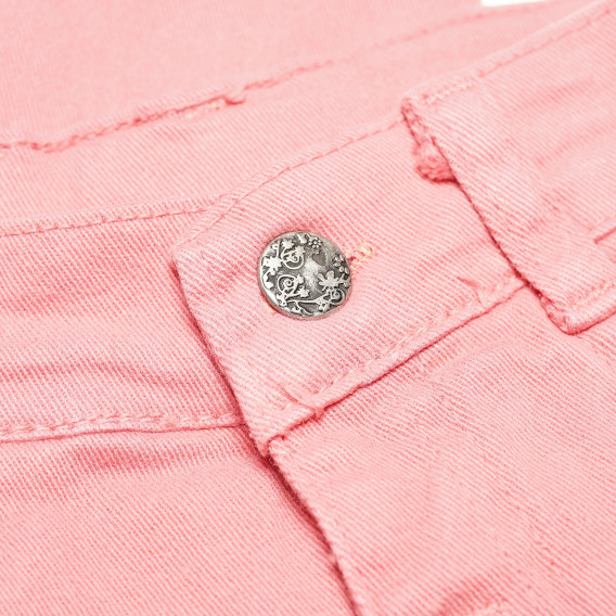 Τζιν παντελόνι για κορίτσι, σε ανοιχτό ροζ χρώμα Bebetto 54831 3