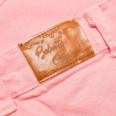 Τζιν παντελόνι για κορίτσι, σε ανοιχτό ροζ χρώμα Bebetto 54832 4