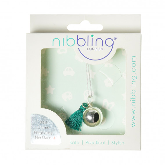 Κολιέ με μενταγιόν Bola και πράσινη φούντα για έγκυες γυναίκες Nibbling 56171 2
