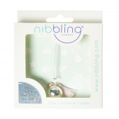 Κολιέ για έγκυες γυναίκες με μενταγιόν Bola, ροζ φούντα και αλυσίδα Nibbling 56181 2
