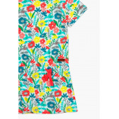 Βαμβακερό, κοντομάνικο φόρεμα με φλοράλ σχέδια Boboli 56218 3