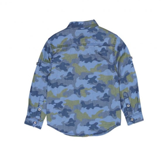 Μακρυμάνικο πουκάμισο με σχέδιο καμουφλάζ για αγόρι Boboli 573 2