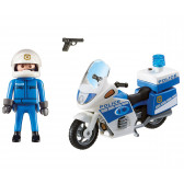 Κατασκευή Αστυνομική μοτοσυκλέτα με φως LED, 3 κομμάτια Playmobil 5730 2