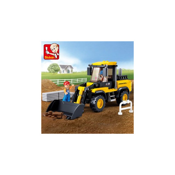 Παιχνίδι κατασκευής φορτωτής τροχών σε 212 μέρη Sluban 58671 6