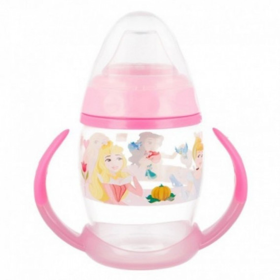 Κύπελλο μωρού με δύο ροζ λαβές και στόμιο σιλικόνης με εικόνα πριγκίπισσα  Stor 60234 3