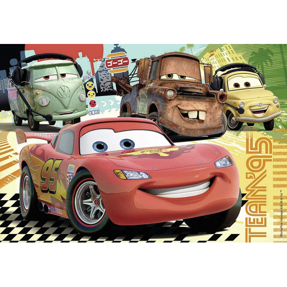 2-σε-1 αυτοκίνητα Disney Movie Puzzle Cars 60468 5