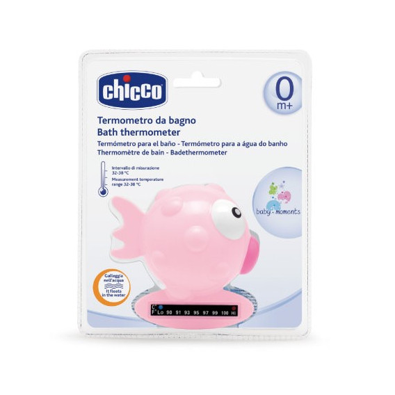 Θερμόμετρο μπάνιου ψαράκι, ροζ Chicco 60665 2