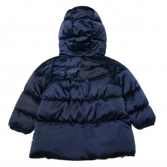 Μπουφάν για κορίτσια, κομμένο και κατασκευασμένο από αδιάβροχο ύφασμα, σκούρο μπλε Chicco 61244 2