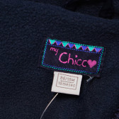 Μπουφάν για κορίτσια, κομμένο και κατασκευασμένο από αδιάβροχο ύφασμα, σκούρο μπλε Chicco 61246 4
