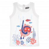 Βαμβακερό t-shirt της Canada House, με χαρούμενα θαλασσινά σχέδια, για αγόρι Canada House 61754 