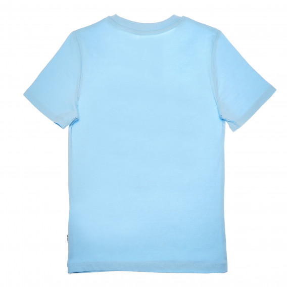 Βαμβακερό, γαλάζιο t-shirt, με λογότυπο, για αγόρι Franklin & Marshall 61887 2