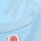 Βαμβακερό, γαλάζιο t-shirt, με λογότυπο, για αγόρι Franklin & Marshall 61891 4