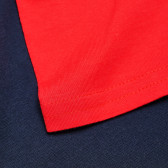 Βαμβακερό t-shirt για ένα αγόρι, σε μπλε και κόκκινο χρώμα Franklin & Marshall 61910 5