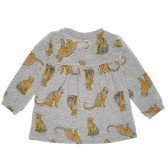 Μακρυμάνικη μπλούζα βαμβακερή με σχέδιο τίγρεις για κορίτσι Name it 61961 2