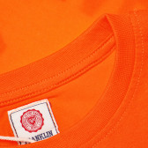 Βαμβακερό t-shirt σε πορτοκαλί χρώμα, με λογότυπο, για αγόρι Franklin & Marshall 62529 8
