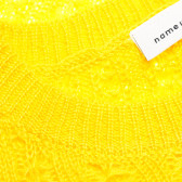 Βαμβακερό, μακρυμάνικο μπλουζάκι με κουμπιά, για κορίτσι, σε κίτρινο χρώμα Name it 62595 8