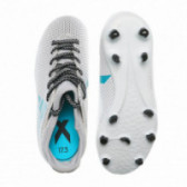 Παπούτσια ποδοσφαίρου με μαύρες και άσπρες βούλες για αγόρια Adidas 63224 3