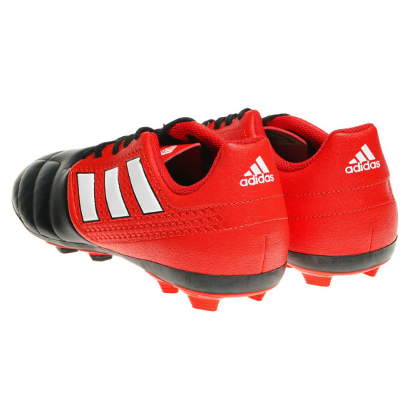 Κόκκινα και μαύρα παπούτσια ποδοσφαίρου για αγόρια Adidas 63289 2