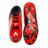 Κόκκινα και μαύρα παπούτσια ποδοσφαίρου για αγόρια Adidas 63290 3