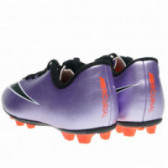 Κομψά μοβ παπούτσια ποδοσφαίρου με πορτοκαλί λεπτομέρειες NIKE 63313 2