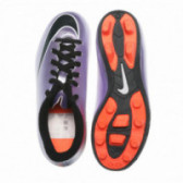 Κομψά μοβ παπούτσια ποδοσφαίρου με πορτοκαλί λεπτομέρειες NIKE 63314 3
