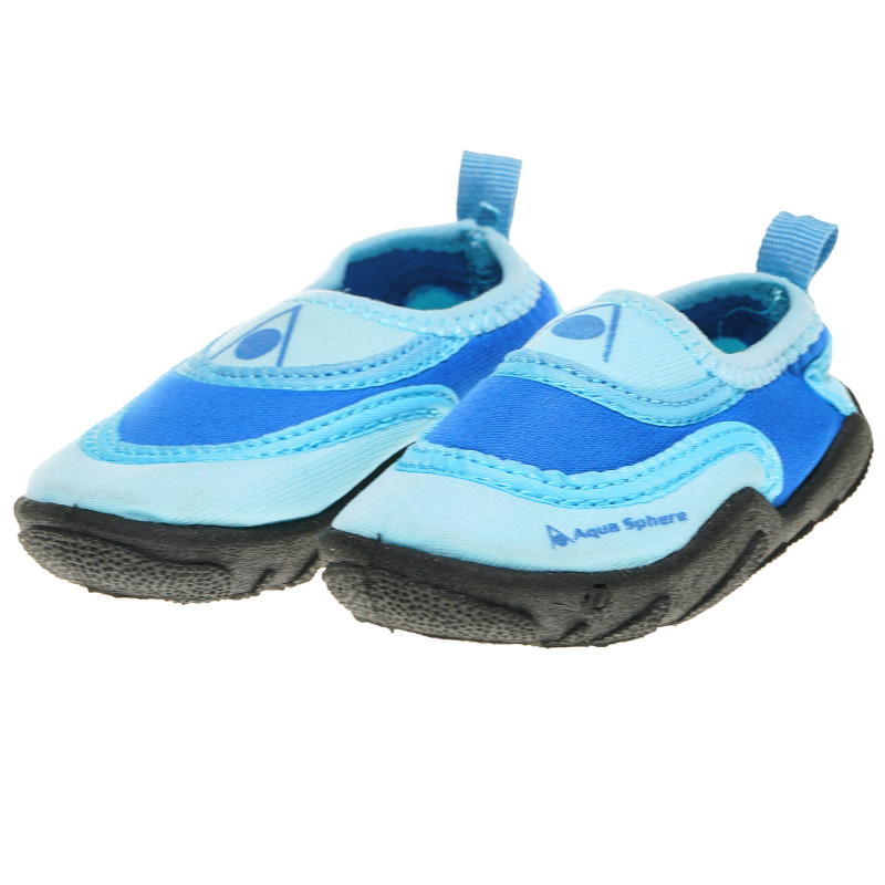  Μπλε καλοκαιρινά παπούτσια δυο αποχρώσεων με μαύρες σόλες  63357