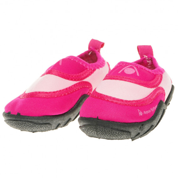 Δίχρωμα ροζ καλοκαιρινά παπούτσια για αγόρια με μαύρες σόλες Aqua Sphere 63360 