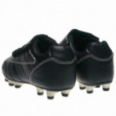 Κομψά μαύρα παπούτσια ποδοσφαίρου για αγόρια 1er PRIX 63502 2