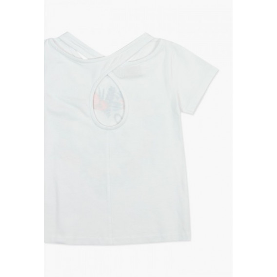 Κορίτσι T-shirt με τιράντες στο πίσω μέρος και όμορφο τύπωμα Boboli 64839 4
