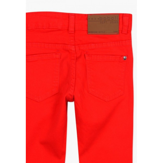 Κόκκινο παντελόνι για κορίτσι Boboli 64890 4